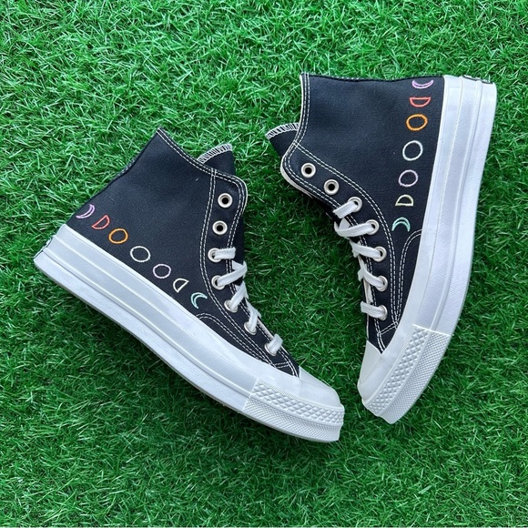 💝Converse Chuck 70 Hi Black / Vintage White - Picture 6 of 10